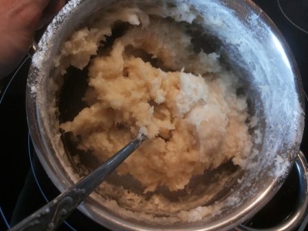 Картофельные крокеты с куриной начинкой