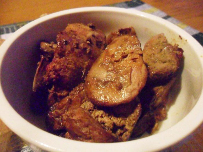 Куриная печень со специями