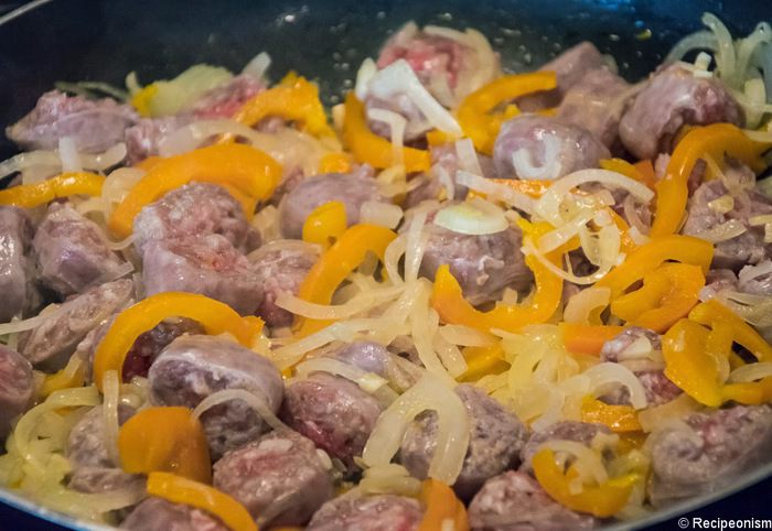 Паста с итальянскими колбасками