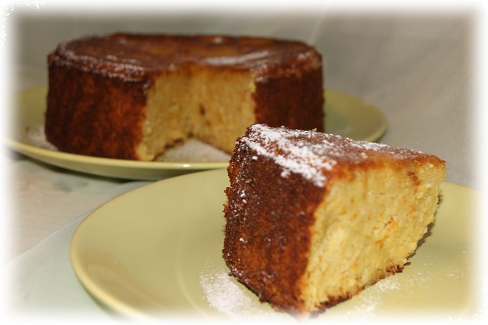 Апельсиновый кекс с миндальной мукой