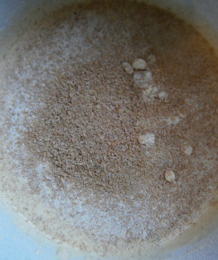 Яблочный пирог с отрубями