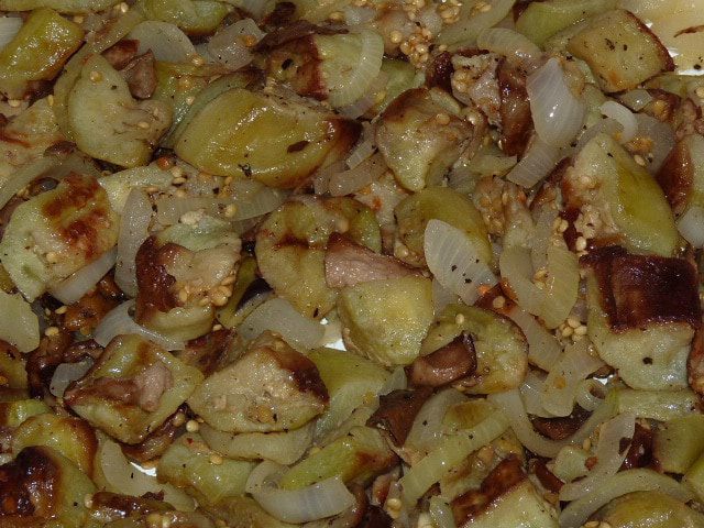 Меланзана кон фунги
