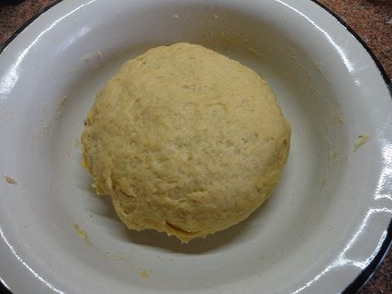 Обсыпной пирог с ревенем