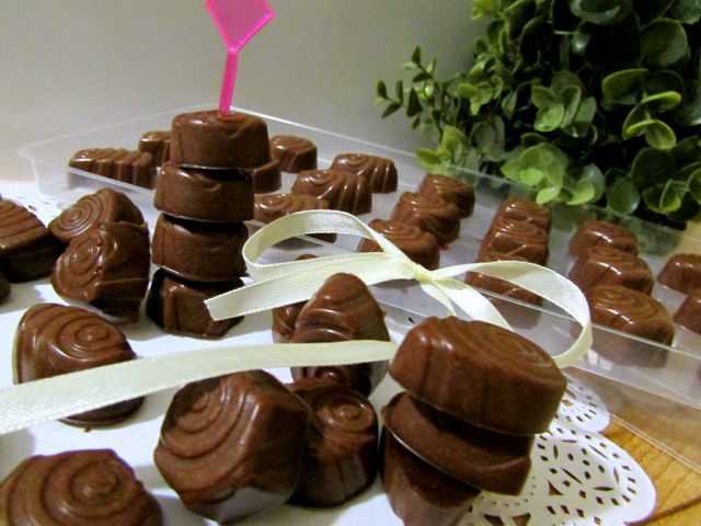 Шоколадно-желейные конфетки