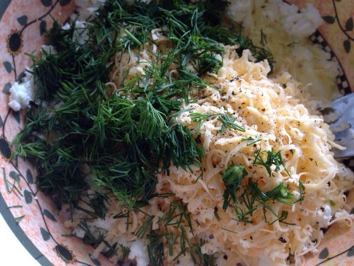 Пирожки с сыром и зеленью &amp;quot;Лодочки&amp;quot; 