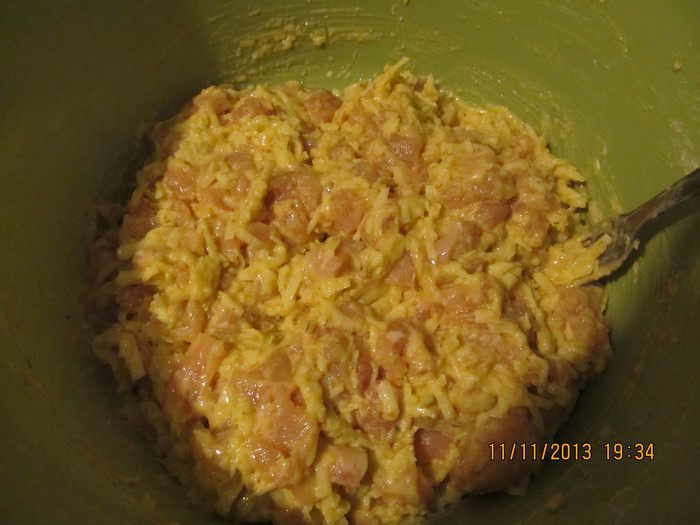 Сырные котлетки из куриного филе