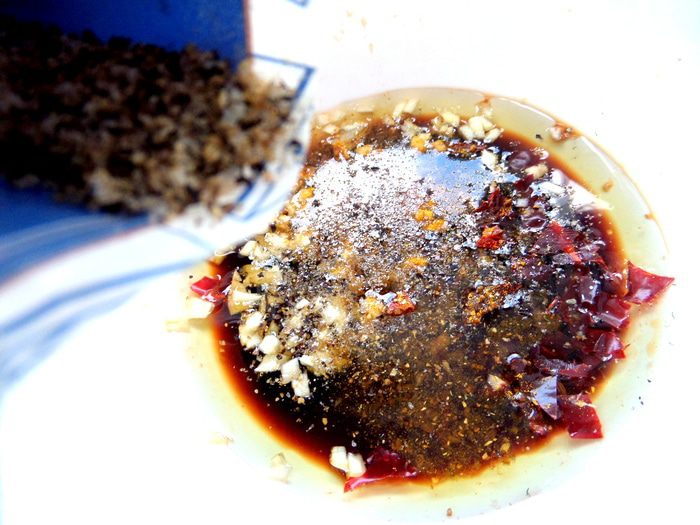 Рисовая вермишель с овощами и курицей