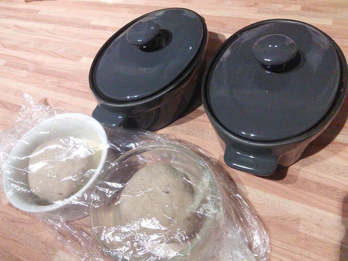 Хлебный кокот с овечьим сыром