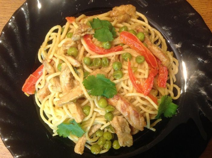 Спагетти с карри