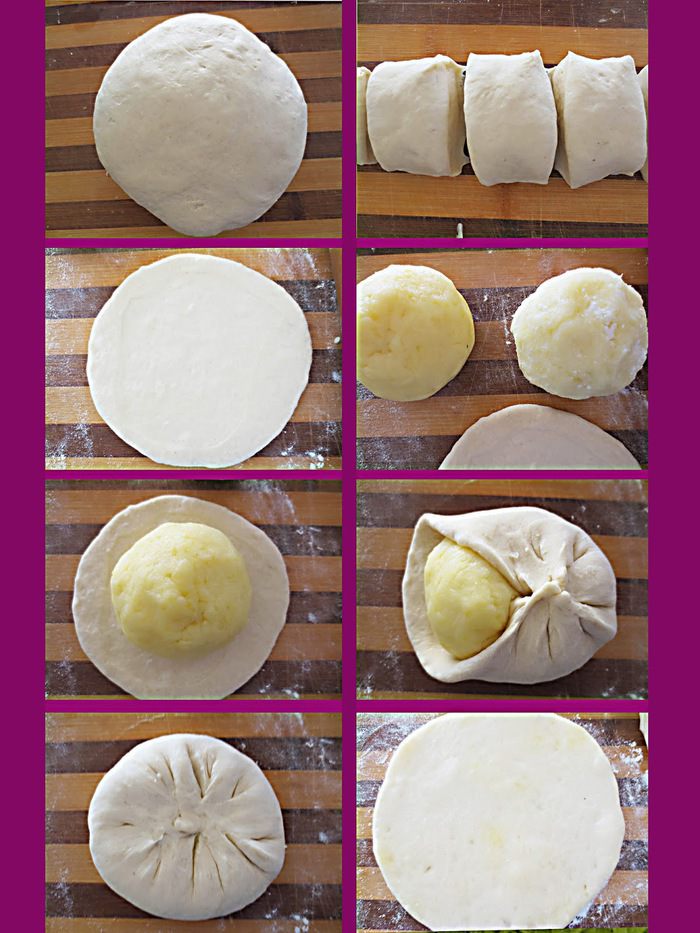 Лепешки с сыром и картошкой