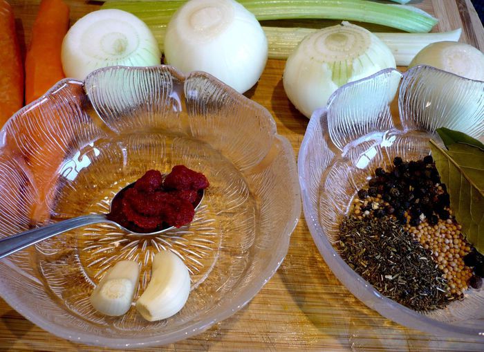 Швабский суп с домашними шпецле (Gaisburger Marsch)