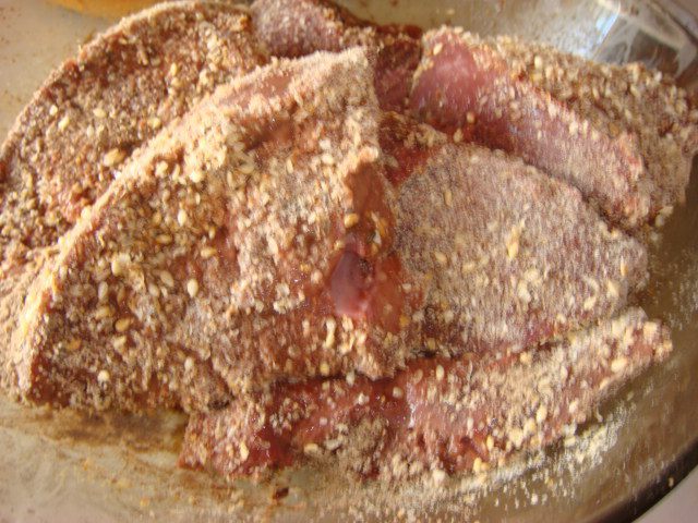 Печень в панировке