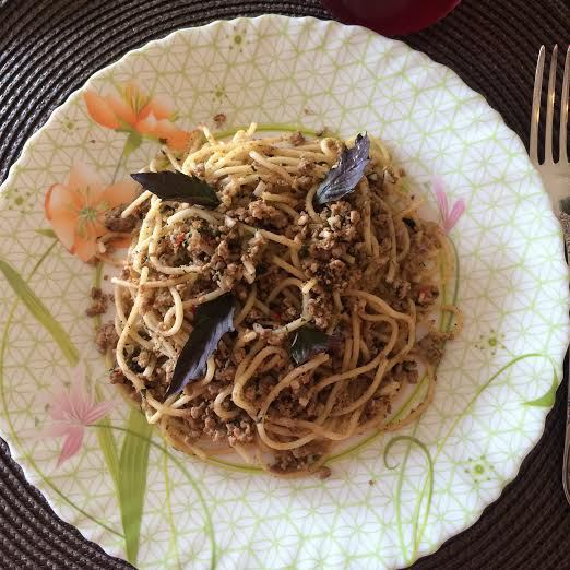 Макароны с мясом по-грузински 