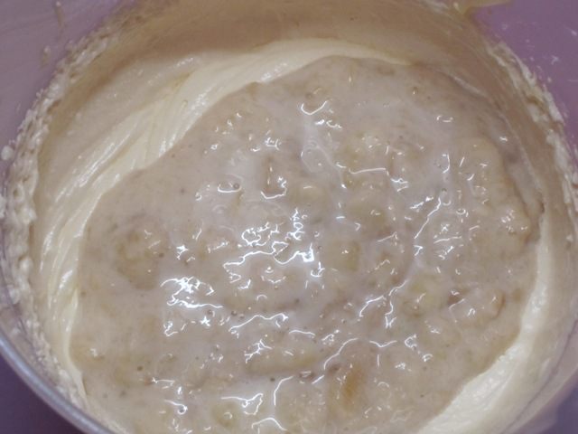 Банановый кекс с маком