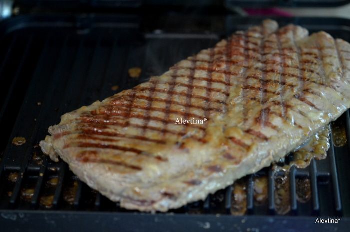 Говядина с горчицей и коричневым сахаром