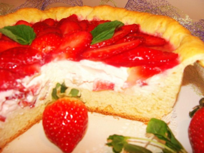 Творожное суфле с клубникой на завтрак &amp;quot; С любимыми не расставайтесь&amp;quot;