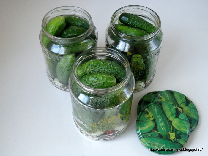 Огурцы острые маринованные