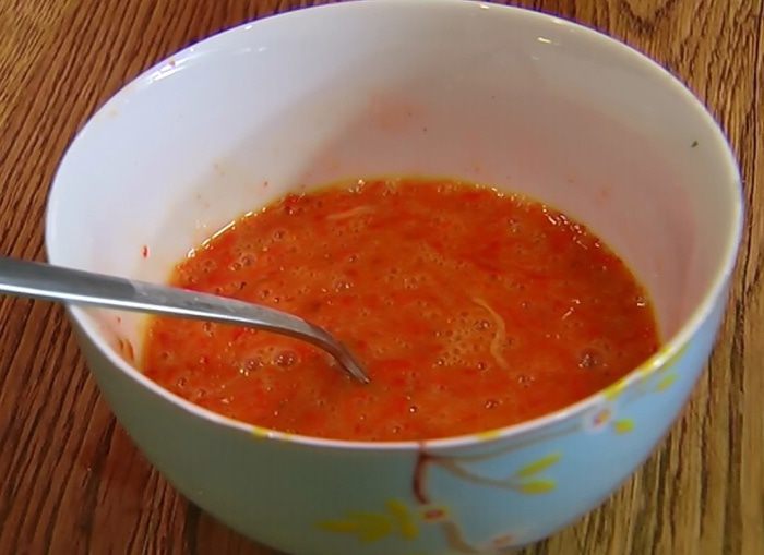 Трехцветный омлет 