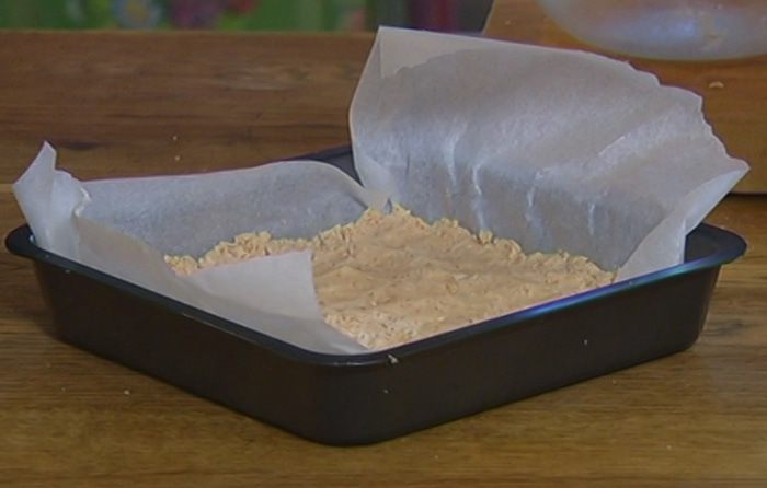 Песочные квадратики с ежевикой 