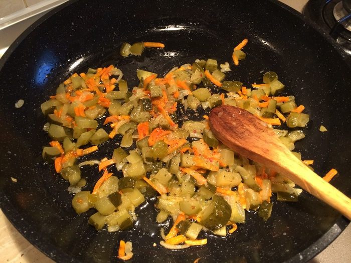 Рассольник с перловкой