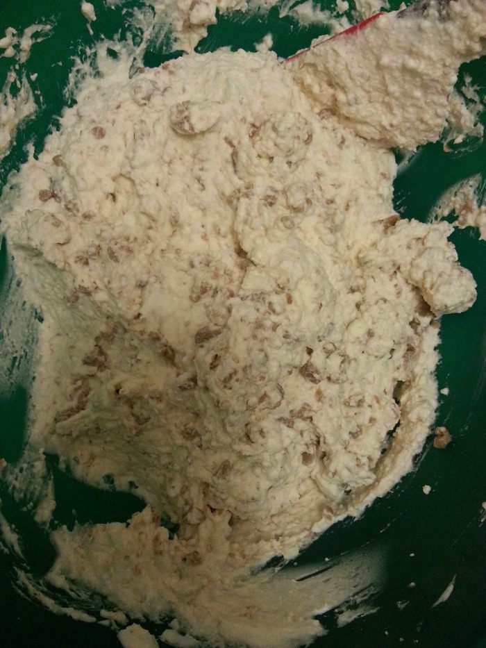 Творожный тирамису с кусочками какао-желе