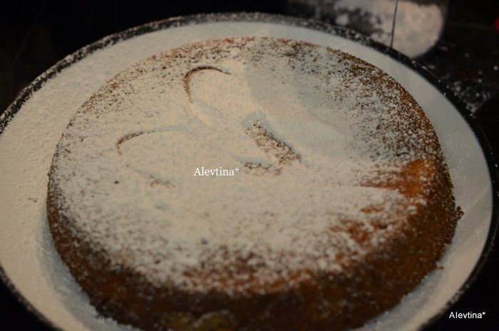 Быстрый кекс с маком и вареньем 