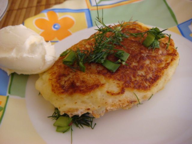 Драники из картофельного пюре