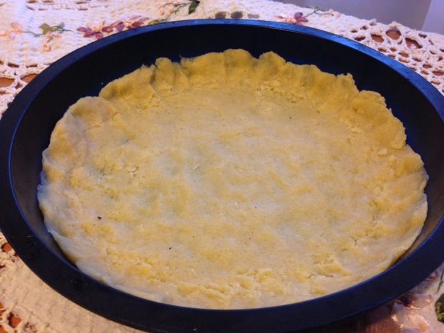 Тарт с малиной и заварным медовым кремом