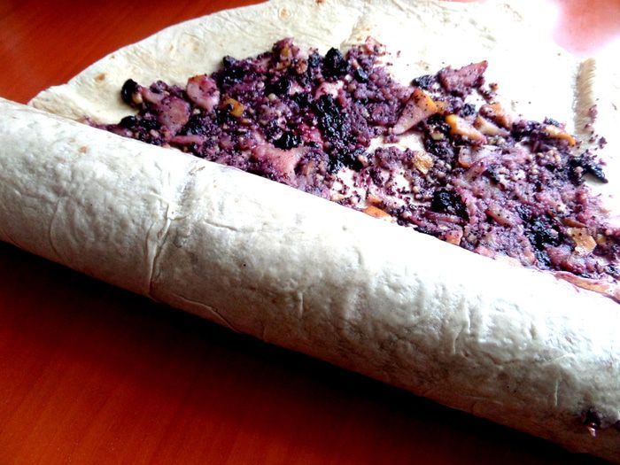 Штрудель из лаваша (постный)