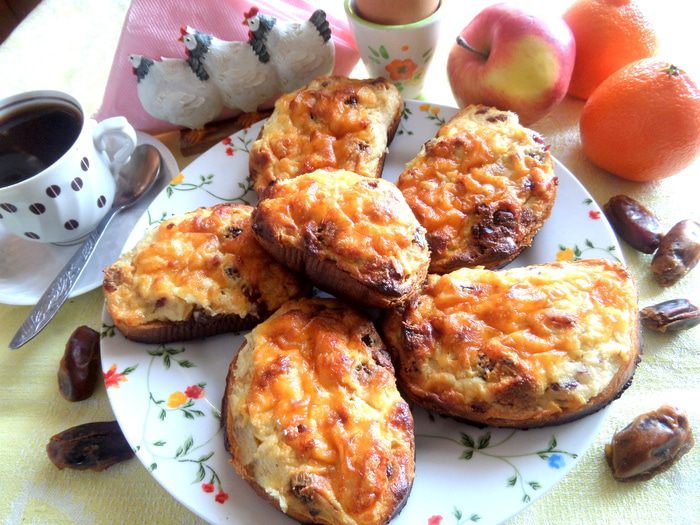 Горячие творожные гренки