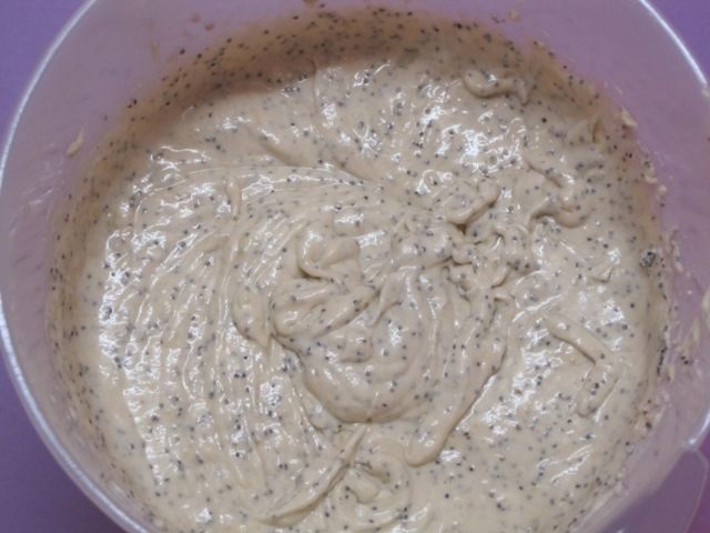 Банановый кекс с маком