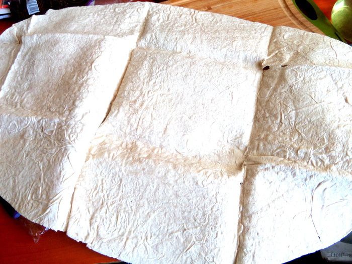 Грибы с картошкой в корзиночках из лаваша (постные)