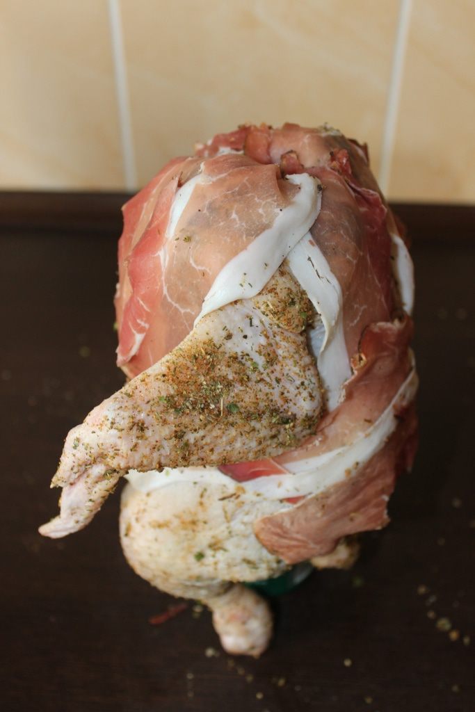 Ароматная курочка на хмельных парах