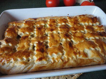 Котопита (греческий пирог с курицей и сыром)