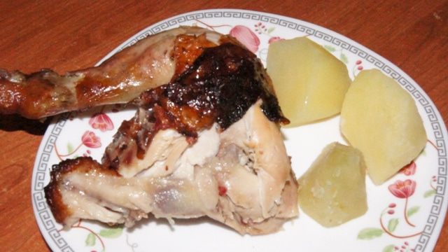 Курица в клюквенном маринаде 