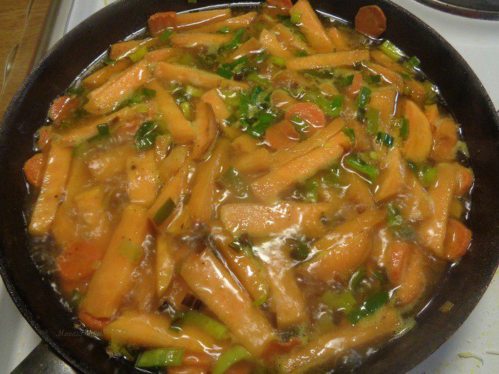 Кус-кус с бататом и гранатом