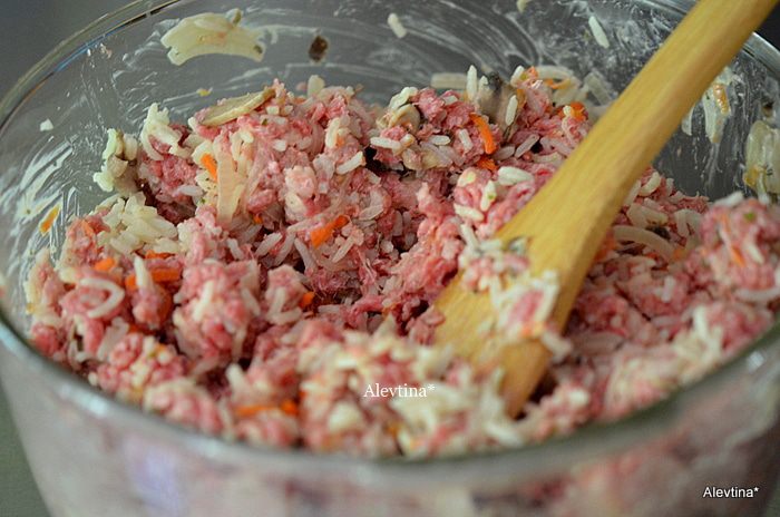 Фаршированные сладкие перцы с грибами и фаршем