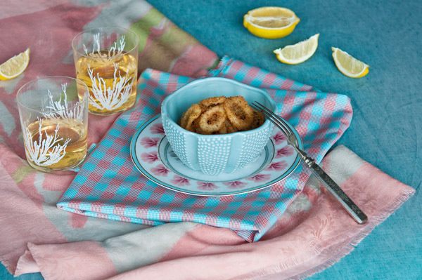 Филе гигантского кальмара в панировке