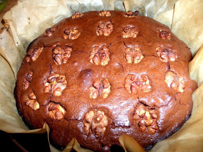 Брауни с грецкими орехами