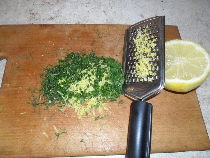 Рыба на подушке из фенхеля