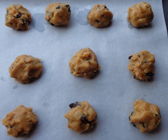 Шоколадное печенье на арахисовой пасте