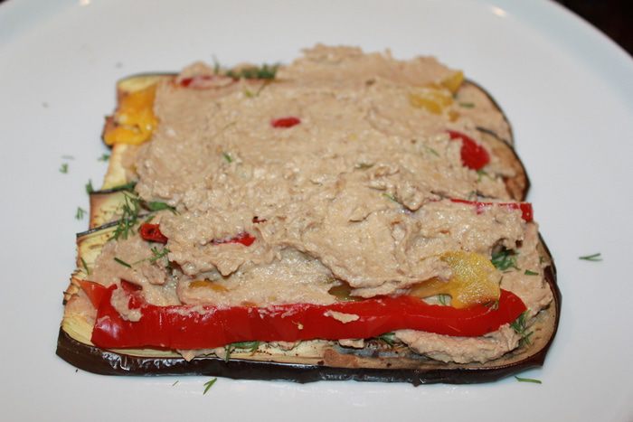 Баклажанный закусочный торт