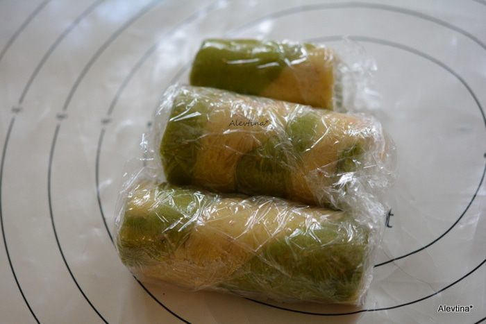 Печенье с чаем матча