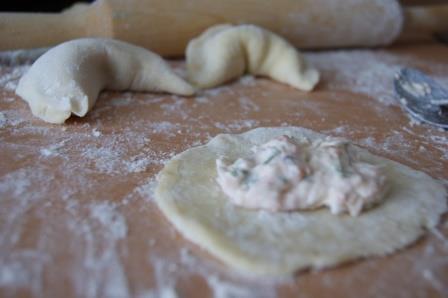 Вареники с форелью и рикоттой