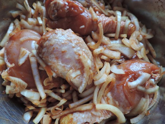 Запеченные куриные голени