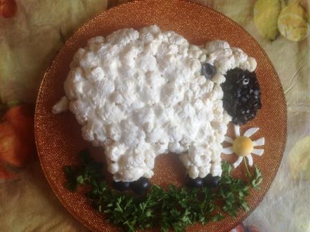 Новогодний салат &amp;quot;Овца&amp;quot;