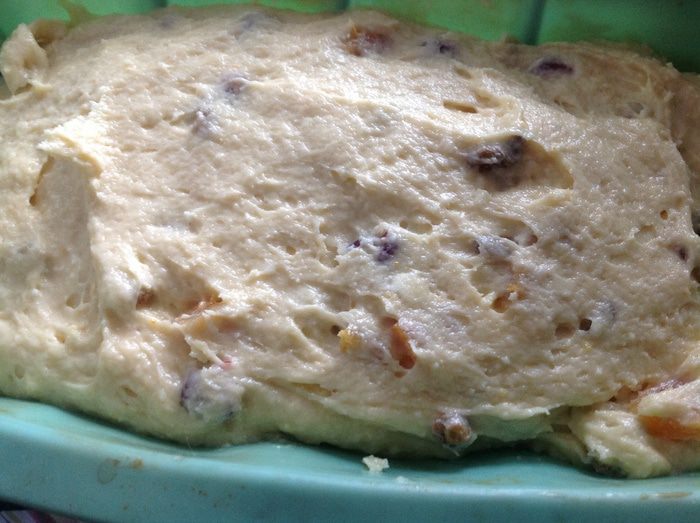 Рождественский творожный кекс с сухофруктами и апельсиновым ароматом