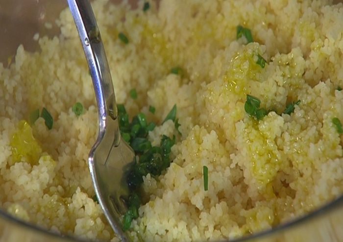 Овощи-гриль с кускусом 