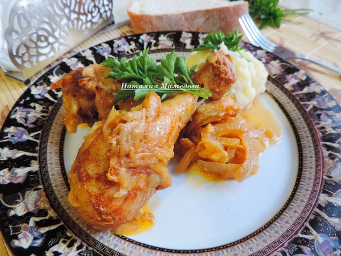 Запеченные куриные голени