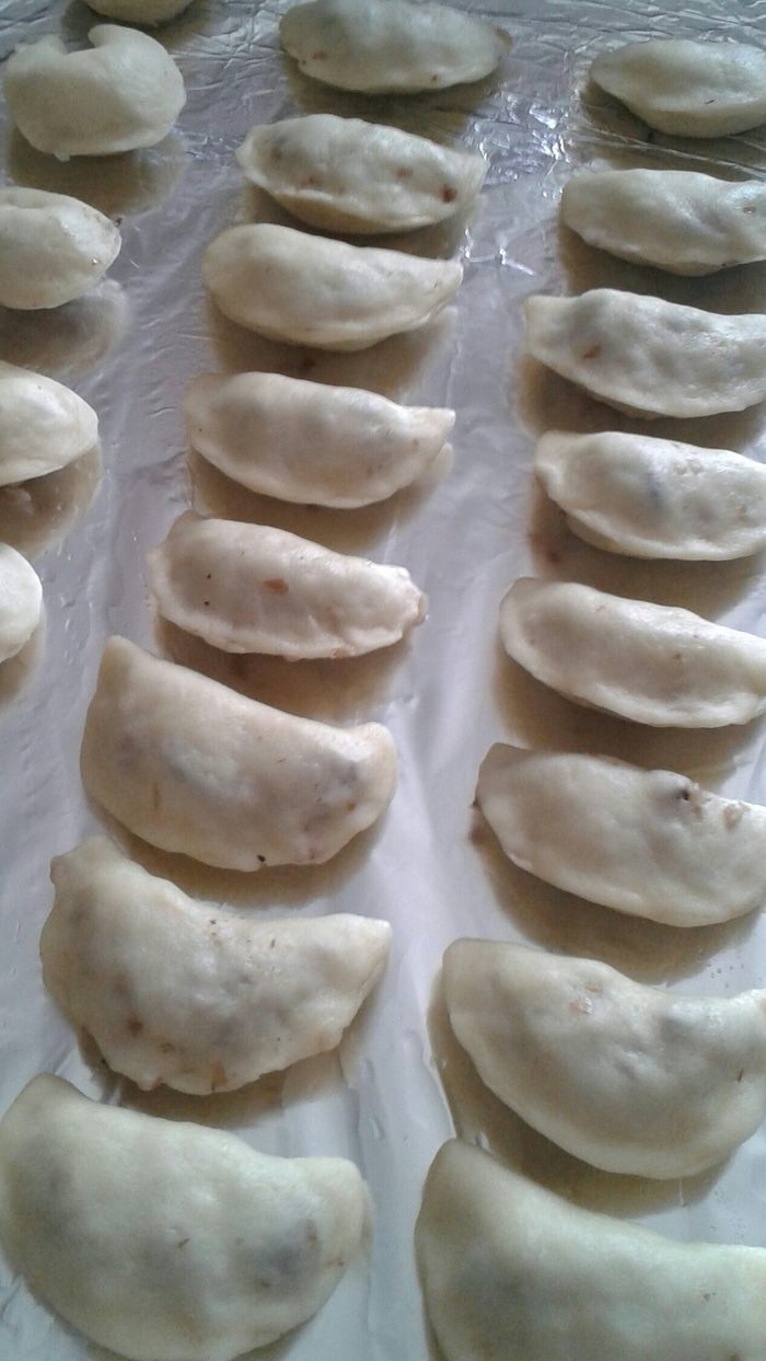 Кундюмы с гречкой и грибами